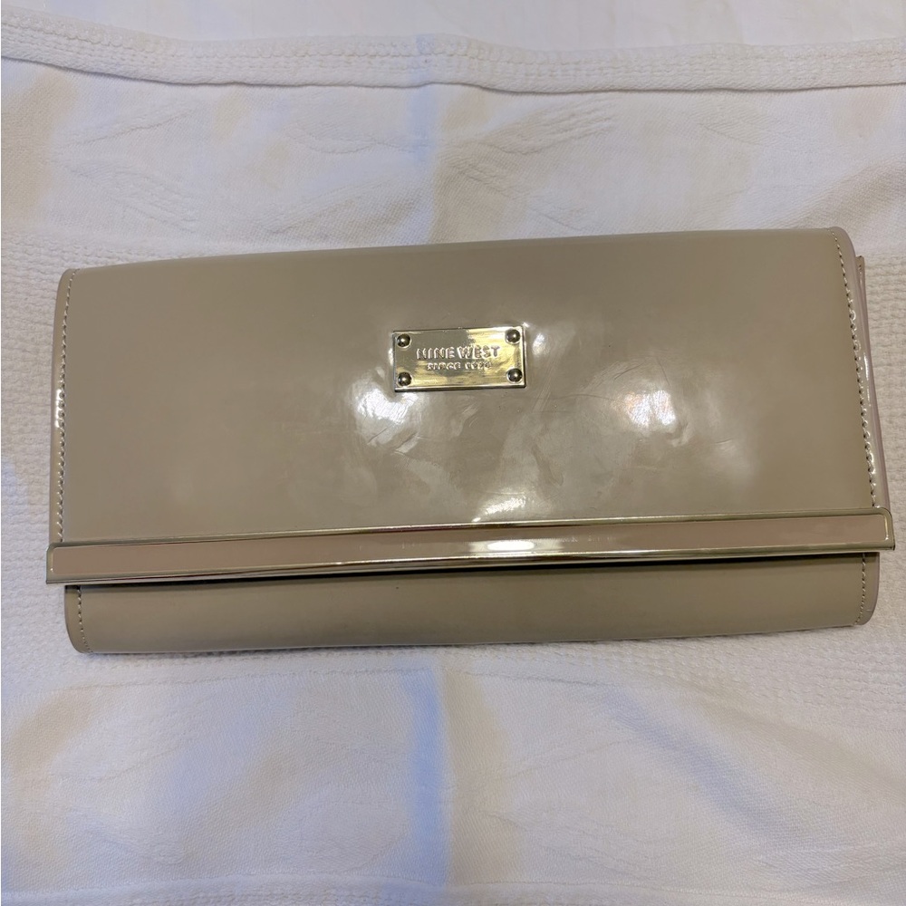 Nine West patent leather clutch
